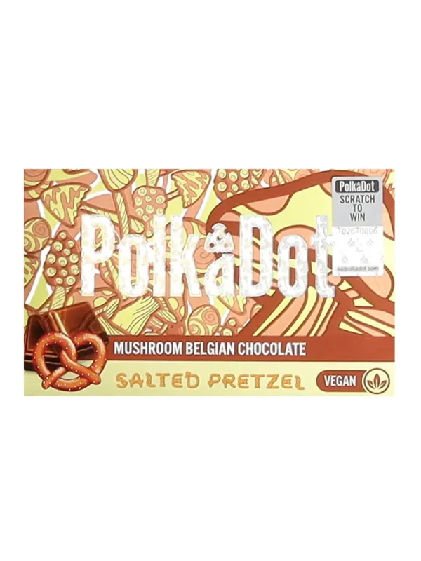 Salted Pretzel Vegan PolkaDot Chocolate Bar