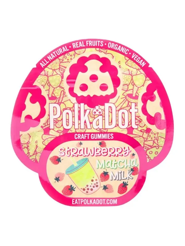 Strawberry Matcha Milk Polkadot Craft Gummies